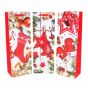 Assorted Christmas Themed Card Bottle Gift Bags (40p Each)
