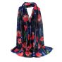 Poppy Print Maxi Scarves