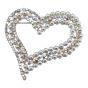 Venetti Diamante & Pearl Heart Brooch (£1.40 Each)