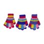 Ladies Multi Coloured Knitted Glove (£0.60 Each )