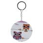Assorted Owl Compact Mirror Keyrings