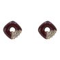 Diamante & Enamel Clip-on Earrings (£1.10 per pair)