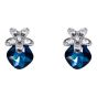 Diamante Clip-on Floral Earrings (£1.20 per pair)