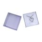 White Diamond Pattern Card Earring Box