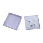 White Diamond Pattern Card Earring Box