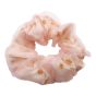 Organza floral print scrunchies.