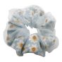 Organza floral print scrunchies.