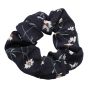 Floral print scrunchies.
