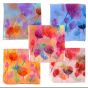 Assorted Floral Print Chiffon Square scarves