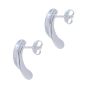 Silver Curved Earrings (£8.80 per pair)