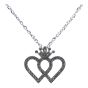 Diamante Heart & Crown Pendant (£1.20 Each)
