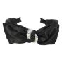 Wide Diamante & Pearl Satin Bow Headbands (£1.80 Each)