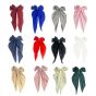 Large satin bow French clips.