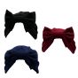 Textured ladies turbans, decorated with a bow.
All one size.
Sold as Pack of 3 assorted colours.