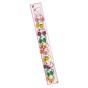 Girls assorted fruit elastics .

Available as a pack of 10 pairs  assorted designs on a clip strip for easy sale .