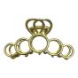 Quality  matt Gold colour plated  concentric ring design  metal clamp. 

Sold as a pack of 3 .

Size approx 7.5 cm