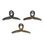 Ladies natural tone  clamps available in 3 colours  in Black ,Striped Beige and Striped Brown .

Sold as a pack of 12 assorted .

Size approx 10. 5 cm