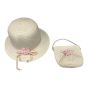 Assorted Girls Raffia Summer Hat & Bag Set (£2.45 per set)