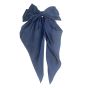 Large satin bow French clips.
