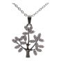 High quality, Tree of life and heart design pendant with genuine Clear crystal stones.
Rhodium colour plated, coated on top of Copper base metal.
