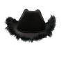 Feather Trim Cowboy Hat