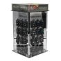 Studex sensitive display stand and earrings.
Mirrored spin display stand with 4 magnetic clear Perspex doors to protect stock.
48 different styles, sizes and colours, 2 of each supplied (Total of 96 pairs of earrings)
Ideal counter top size.
Stand mea