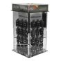 Studex sensitive display stand and earrings.
Mirrored spin display stand with 4 magnetic clear Perspex doors to protect stock.
48 different styles, sizes and colours, 2 of each supplied (Total of 96 pairs of earrings)
Ideal counter top size.
Stand mea