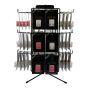 Studex sensitive spin display stand and earrings.
4 sided Black metal display stand comes with 96 pairs of Studex piercing earrings.
In assorted styles, colours and sizes.
Supplied in sterilised carded pair blister packs.
Ideal counter top size.
Stan