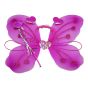 Girls butterfly wings, bopper and wand set with iridescent hearts and glitter detail.
