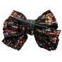 Black and multicolour tweed bow concord with Gold colour lurex threads.