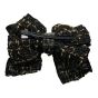 Black tweed bow concord with Gold colour lurex threads.