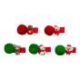 Girls grossgrain covered concord clips decorated with acrylic Christmas themed motifs.
In assorted designs, size and colours.
