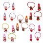 Girls acrylic Christmas themed bendies and elastic set, in assorted designs and colours.
