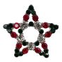 Venetti Diamante Christmas Star Brooch