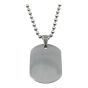 Stainless steel plain dog tag pendant
Perfect for personalised engraving.
