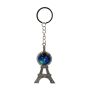 Oxidised Rhodium colour plated Eiffel tower design keyring with zodiac star sign detail.
In assorted zodiac designs.