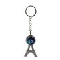 Oxidised Rhodium colour plated Eiffel tower design keyring with zodiac star sign detail.
In assorted zodiac designs.