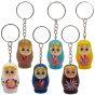 Hand painted, wooden doll keyrings.
In 12 assorted colours.
