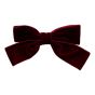 Velvet bow French clips.