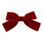 Velvet bow French clips.