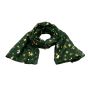 Cotton feel maxi scarves decorated with Gold colour foil snow flakes, Reindeer and Christmas trees.