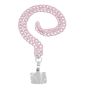 Baby Pink and White, fashion acrylic crossbody phone chain.