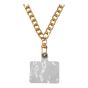 Fashion Gold colour plated crossbody phone chain.
