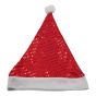 Adults sequined Christmas Santa hats.
