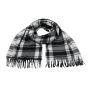 Unisex super soft tartan scarves with tassels
