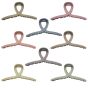 Matt acrylic clamps.
In 8 assorted colours.
