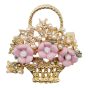 Flower basket brooch with imitation details

Measuring approx.: 3.5 cm x 3.5 cm

Pack of 3