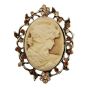 Cameo Brooch

Measuring approx.: 4 cm x 5.5 cm

Pack of 3