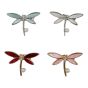 Diamante & Mother of Pearl Style Dragonfly Brooches with imitation pearl details

Measuring approx. 2.8 cm x 2 cm

In 4 assorted colours - Bay blue / White / Red / Baby Pink

Presented on a display card in a clear opp bag

Card of 12