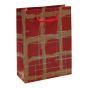 Assorted Plaid Paper Gift Bag